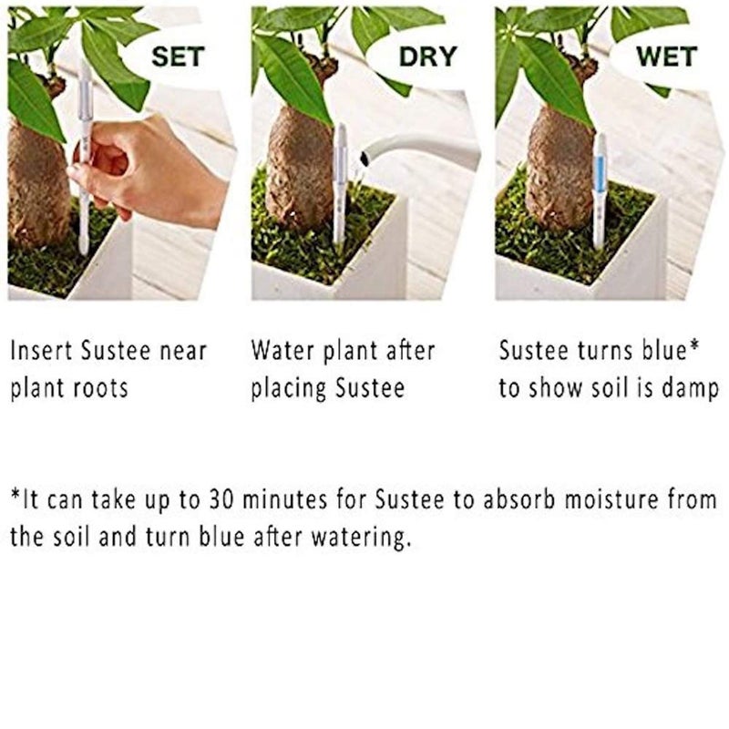 IPPINKA Sustee Aquameter, Set of 4, Plant Soil Moisture Sensor, (Green, Small) - Image 2